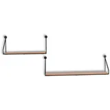 Mirrors and More Wandregal 2er Set schwarz
