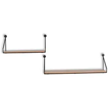 Mirrors and More Wandregal 2er Set schwarz