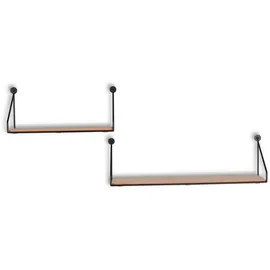 Mirrors and More Wandregal 2er Set schwarz