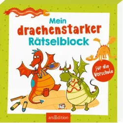 ARSEDITION 133720 Mein drachenstarker Rätselblock für die Vorschule