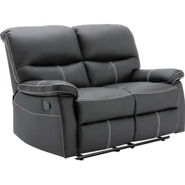 vente-unique Sessel Relax Kunstleder 75 x 112 x 87 cm Schwarz