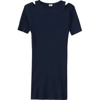 S.Oliver - Slim-Fit-Kleid aus Rippware in 2-in-1-Optik, Mädchen, blau,