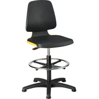 Bimos Stuhl Labsit 3 orange Integr.Schaum,m.Rollen 4016849592053