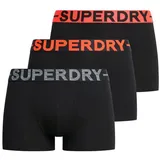 Superdry für Herren. M3110450B Set 3 einfarbige Boxershorts schwarz (S), Heimtextilien, Baumwolle