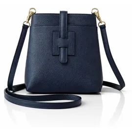 COLLEZIONE ALESSANDRO Holunder Umhängetasche Leder Marine