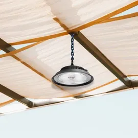 LUXULA Solar Hängeleuchte LED 6W 500lm IP44 schwarz inkl. Fernbedienung