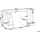 Beliani Schreibtisch heller Holzfarbton/weiss Spannplattel 140x60 cm 5 Schubladen Büro Kinderzimmer Schule