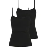 MEY Unterhemd Superfine Organic Schwarz 38