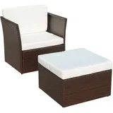 vidaXL Gartensessel 59 x 59 x 30 cm braun