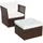 vidaXL Gartensessel 59 x 59 x 30 cm braun