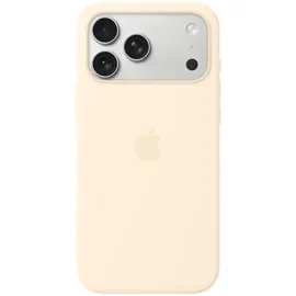 Apple iPhone 17 Pro Max Silikon Case mit MagSafe Vanille