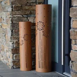 UNUS UNUS® Solarleuchte Garten, wetterfest, Außenbereich, 2er Set Pusteblume - Braun