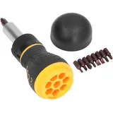 9-teiliges Ratschenschraubendreher-set Mit Magnetischem Kopf Und 3 Positionen, Steckschlüssel Und Bit-set