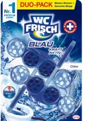 WC Frisch Kraft-Aktiv WC-Duftspüler Blau Chlor W2F4 , 1 Packung = 2 Stück à 50g