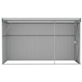 vidaXL Wand-Geräteschuppen 2,88 x 1,18 m grau