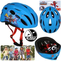 Sarcia.eu MARVEL Spider-Man Kinderfahrradhelm IN-Mold, Jungen, verstellbar 52-56cm Blau