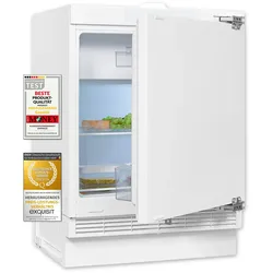 Exquisit Unterbau-Kühlschrank UKS130-4-FE-010E | Nutzinhalt: 121 L | 4-Sterne-Gefrieren | Unterbaugerät