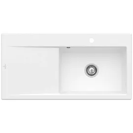 Villeroy & Boch Subway Style 60 flat rechts stone white + Handbetätigung + Lochbohrung 2