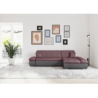 DOMO collection Ecksofa »Moric B/T/H 300/172/80 cm, auch in Cord, L-Form«, XXL-Format, wahlweise auch mit Bettfunktion und Armverstellung, bunt