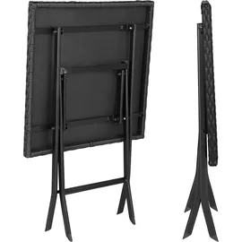 Tectake Trevi Set 3-tlg. schwarz klappbar