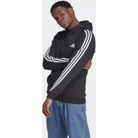 Adidas Essentials 3-Streifen Hoodie SCHWARZ|WEISS|SCHWARZ 2XL