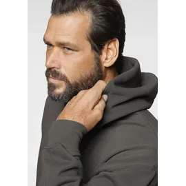 FRUIT OF THE LOOM FRUIT OF THE LOOM, Herren, Gr. S (40/42), grau (graphit), angeraute Sweatware, Obermaterial: 80% Baumwolle, 20% Polyester, unifarben, normal hüftbedeckend, Rundhals, Rippbündchen, Sweatshirts, mit Kängurutasche