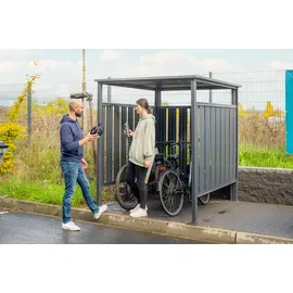 Westmann Fahrradgarage anthrazit 180x200x210cm Metall