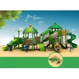 Spielplatz Dschungel Typ Kinder Kinderhaus Spielturm mit Rutsche Neu