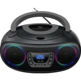 Denver TDB-212GR DAB+, Boombox mit DAB+/FM-Radio, Bluetooth-Funktion,Grey