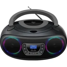 Denver TDB-212GR DAB+, Boombox mit DAB+/FM-Radio, Bluetooth-Funktion,Grey