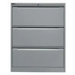 BISLEY Hängeregistraturschrank 3 Laden silber DF3355 zweibahnig
