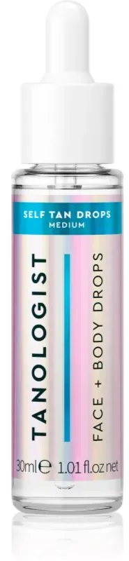 TANOLOGIST Self Tan Drops Selbstbräuner - Tropfen Für Gesicht und Körper Farbton Medium 30 ml