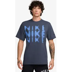 Nike DriFit UV HYVERSE SS SWOOSH Herren Fitness T-Shirt blau - M