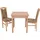 Hofmann Living And More Essgruppe "Berta", braun (braun, braun, buchefarben), B:45cm H:95cm T:48cm, Massivholz, HOFMANN LIVING AND MORE, Sitzmöbel-Sets, Essgruppe