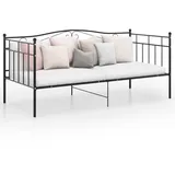 vidaXL Schlafsofa 90 x 200 cm Schwarz