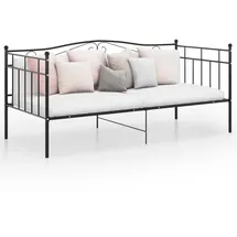 vidaXL Schlafsofa 90 x 200 cm Schwarz