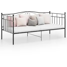 vidaXL Schlafsofa 90 x 200 cm Schwarz