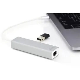 Digitus USB Typ C 3.0 Hub mit Gigabit Ethernet