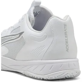 Puma Accelerate Pro 4 Hallenschuhe, Unisex, Puma weiß 46