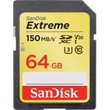 SanDisk SDXC Extreme 64 GB Class 10 150 MB/s UHS-I U3 V30