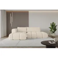 altdecor Ecksofa Cord 2-Sitzer Beige
