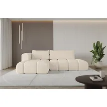 altdecor Ecksofa Cord 2-Sitzer Beige