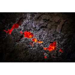 Fototapete PAPERMOON "Photo-Art BARATHIEU GABRIEL, LAVA", bunt, B:4,00m L:2,60m, Vlies, Tapeten