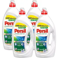 Persil Universal Kraft-Gel Flüssigwaschmittel für weiße & helle Wäsche 4x 100 WL