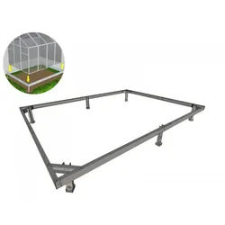 4x4 m Fundament aus Stahl
