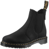 Dr. Martens 2976 - Black Archive Pull Up - Black Borg Fleece Boots, schwarz