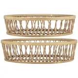 ib laursen Rundes Bambustablett 2er Set | Gr.: onesize