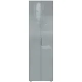 Germania Garderobenschrank Genova Glas Silbergrau