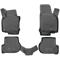 Walser XTR Gummifußmatten kompatibel mit VW Golf 6 10/2008-12/2014,