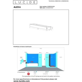 LUCIDE ALEXA - Wandleuchte Badezimmer - LED - 1x8W 3000K - IP44 - Schwarz